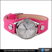 Montre en cuir à la mode, femme en gros, Chine